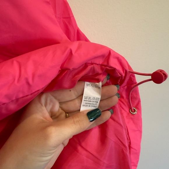 Vibrant Pink Puffer Vest L-XL - Picture 3 of 4